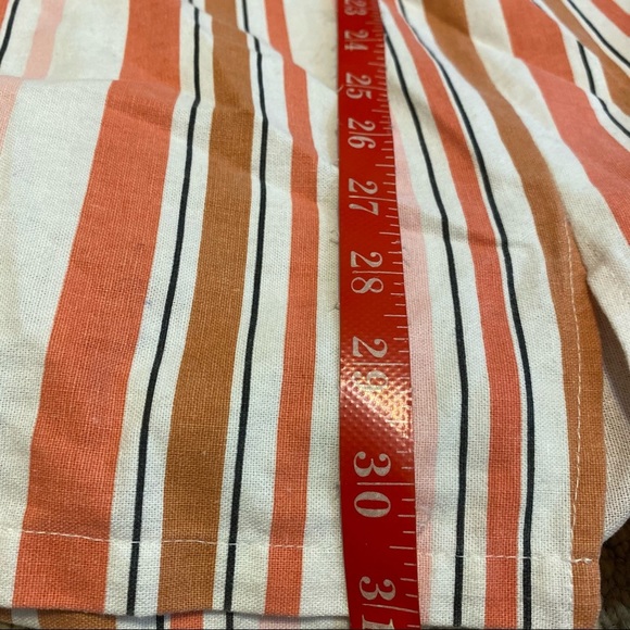 Minkpink Barbados Linen Blend Striped Sleeveless Mini Dress Multicolor Sz Small - Picture 10 of 10